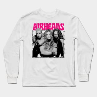 AIRHEADS - - - 90s Aesthetic Fan Design Long Sleeve T-Shirt